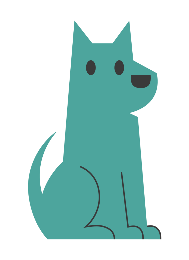 green dog graphic